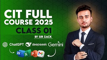 CIT Class 1 | Computer Basics | By Sir Zack #chatgpt  #deepseek #gemini