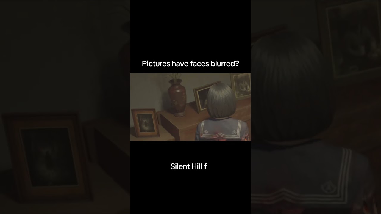 На фотографиях лица размыты? - Silent Hill 