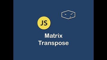 matrix transpose in javascript