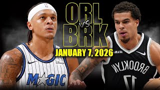 Orlando Magic vs Brooklyn Nets Full Game Highlights – January 7, 2026 | NBA Season