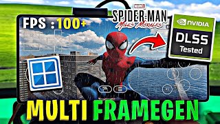 +FPS COM EMULADOR WINLATOR! MULTI FRAME GENERATION -  SPIDER-MAN MILES MORALES A 70 FPS NO CELULAR!!
