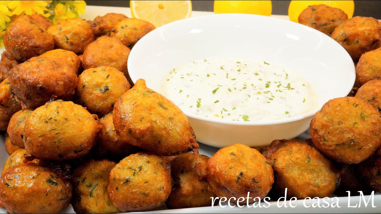 BUÑUELOS DE CALABACÍN  zucchini  ESPONJOSOS COMO UNA NUBE BUENISIMOS