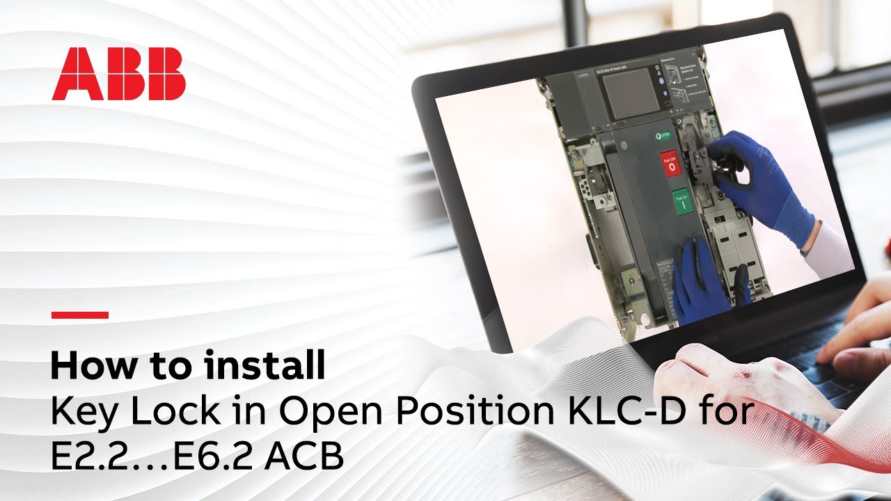 How to install Key Lock in Open Position KLC-D for E2.2…E6.2 ACB - YouTube