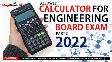 ALLOWED CALCULATORS FOR BOARD EXAM | PART 3 | 2021 - 2022 | ENGINEERING