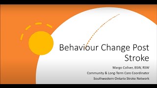 Behaviour Change Post-stroke