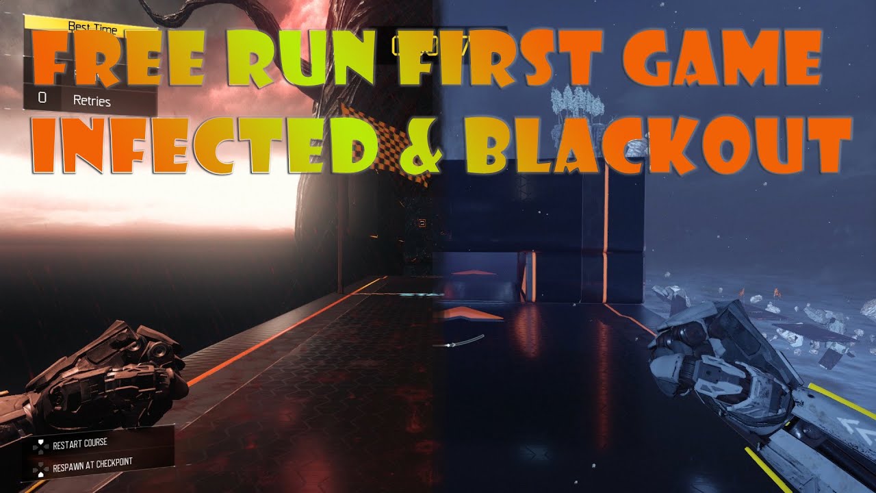 Black Ops 3 Free Run Gameplay (Infected Blackout) First Game