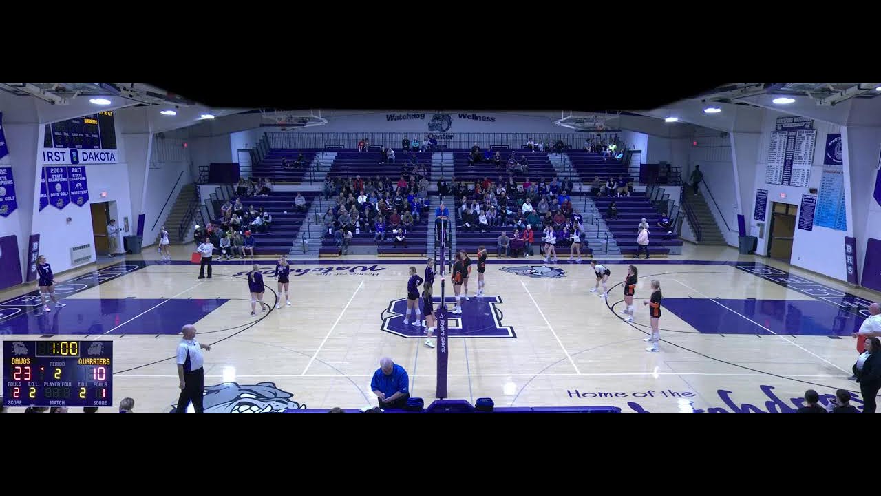 Beresford vs Dell Rapids High School Girls' Varsity Volleyball YouTube