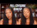 FULL FACE FULL COVERAGE MAKEUP | FENTY BEAUTY, L&#39;OREAL, JUVIA&#39;S PLACE AND MORE | Janelle Veronica