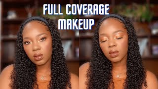 FULL FACE FULL COVERAGE MAKEUP | FENTY BEAUTY, L&#39;OREAL, JUVIA&#39;S PLACE AND MORE | Janelle Veronica