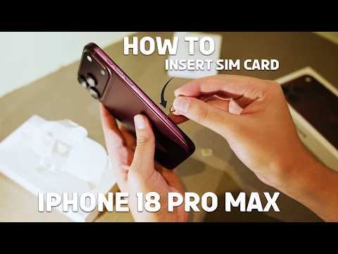 iPhone 18 Pro Max : How to Insert Sim Card (EASY STEP)