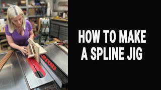 How to make a simple spline jig. Spline jig for tablesaw.