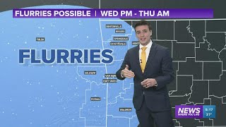 Light snow chances for Oklahoma and Arkansas this week | Jan 25 Forecast