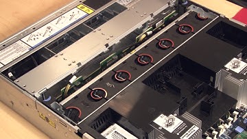 Lenovo ThinkSystem SR650 removing a system fan cage