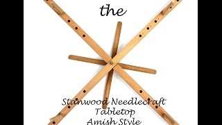 Stanwood Needlecraft Tabletop Amish Style Wooden Yarn Swift