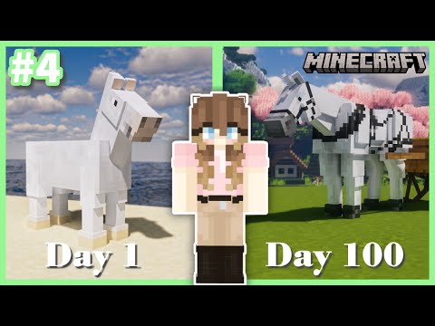 100 Days in Minecraft LIVE | Horse Edition #4