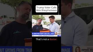 Trump Voter Outraged by Trump's Blasphemous Self-Depiction