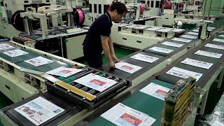 3000 Copies per minute! Mass production process of newspaper in Korean old printing factory