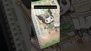 Cute kuromi notebook i got from dollar store😍🫠😲 #aesthetic #haul #shorts