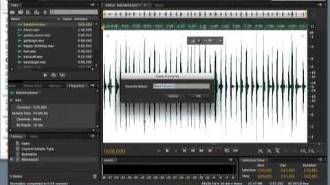 CC02   Adobe Audition Batch Processing