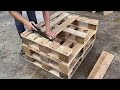 Amazing Design Idea - Woodworking Project Cheap From Pallet - Building A Storage Box From old Pallet