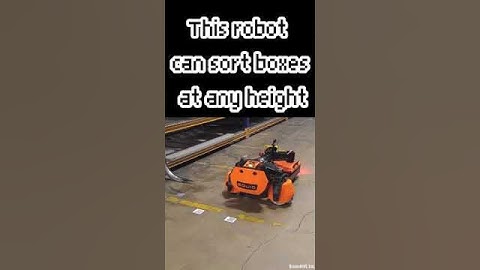 SQUID ROBOTS, This Robot can sort boxes at any height #robotics #technology #shorts