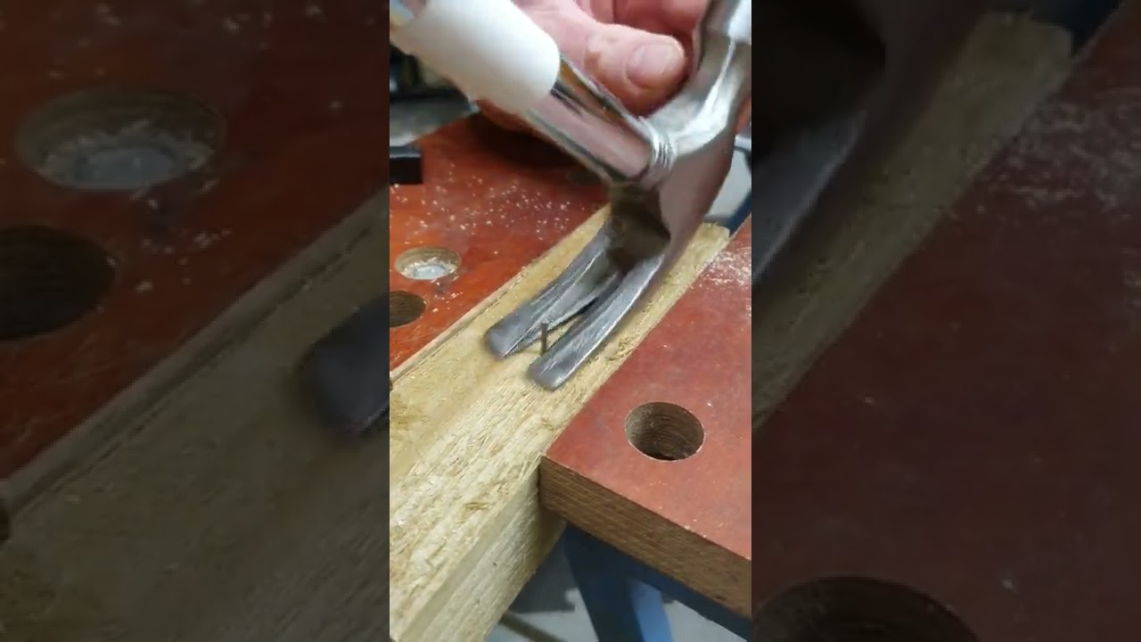 HOW TO KNOCK IN AND REMOVE NAILS USING A HAMMER 