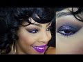 Purple Smokey Eye + Purple Matte Lip