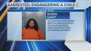 Abilene mom accused of kicking children out into cold multiple times without food, proper clothing