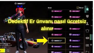 Pubg Mobile Dedektif Er Ünvanı Nasıl Alınır? 2026 Güncel Rehber