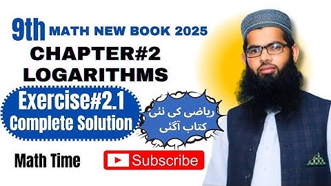 Class 9th new Math || Exercise 2.1 ||chapter#2 Logarithms || Scientific & Ordinary Notation