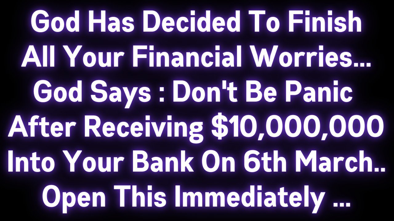 🤑🤑 GOD HAS DECIDED TO FINISH ALL YOUR FINANCIAL WORRIES..