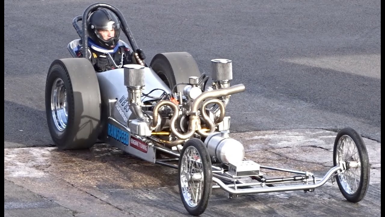 Aircooled 2276cc 219bhp Slingshot Dragster 11.33 118mph. YouTube