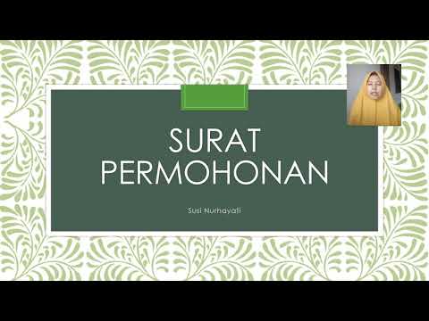 Video: Cara Menulis Permohonan Untuk Menjaga