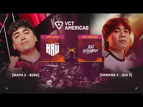 KRU vs. 100 | VCT Americas Etapa 2 | Semana 2 - Dia 2 | Mapa 2: Bind