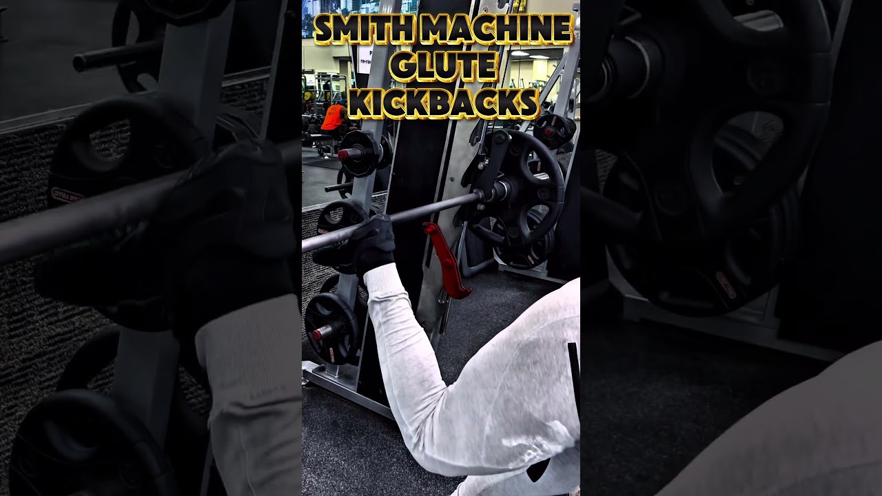 SMITH MACHINE GLUTE KICKBACKS #workout #motivation #workouttips #muscle #exercise #health