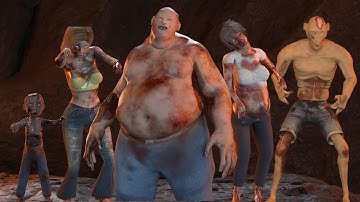 Pack of 5 scary zombies | 3D Model | Unreal Engine | Blender