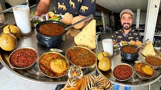 दाल बाटी चूरमा Thali With Tiger Safari in Ranthambore National Park | Ranthambore Food Tour