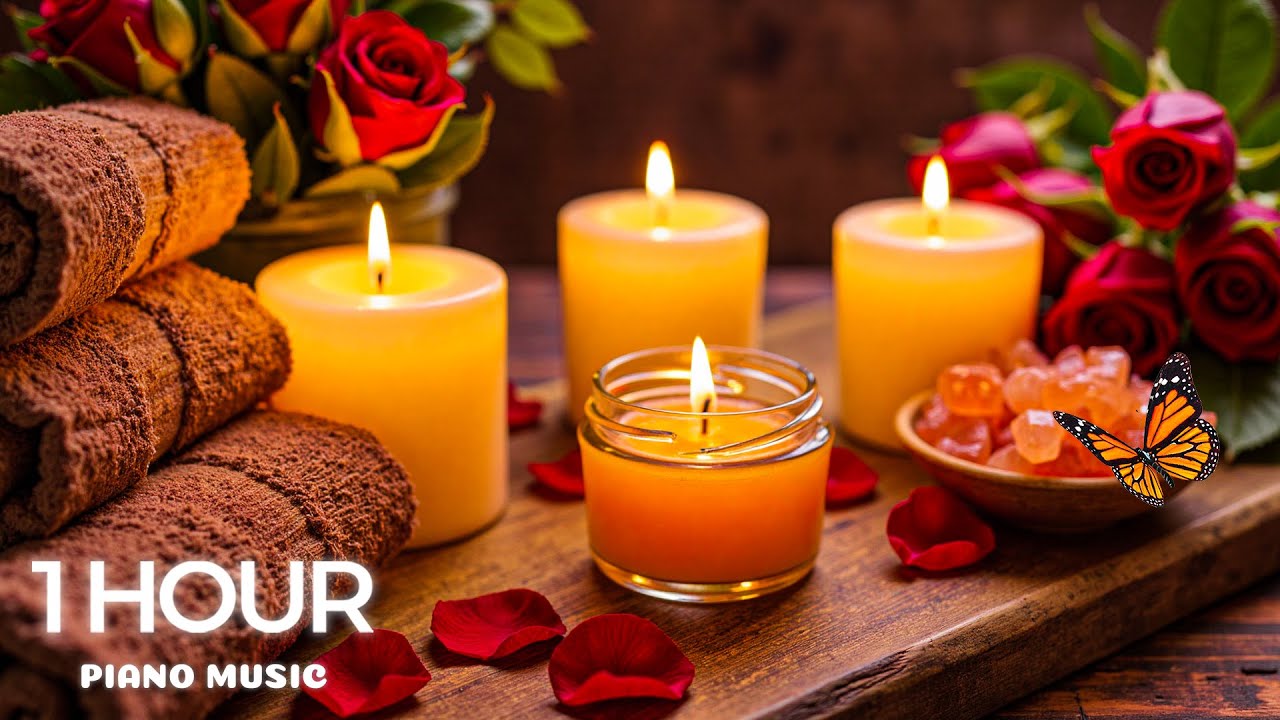 Успокаивающая фортепианная музыка в сочетании со свечами 🌙 Музыка для сна при бессоннице, тревоге и