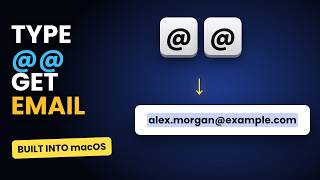 Type @@ and Your Email Appears 😱 — Mac Text Replacement Trick (Built In, Free) #mactips #mac