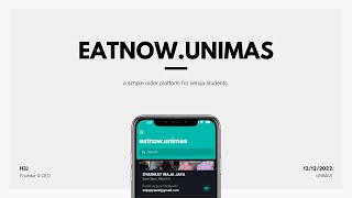 EATNOW UNIMAS presentation by H3J