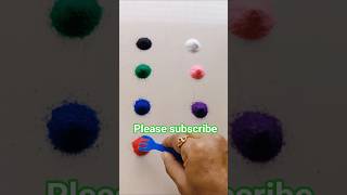 ❤️Fork Rangoli Color Texture Design💫 | Easy Rangoli Trick for Beginners🌈 | Satisfying Rangoli Art💐