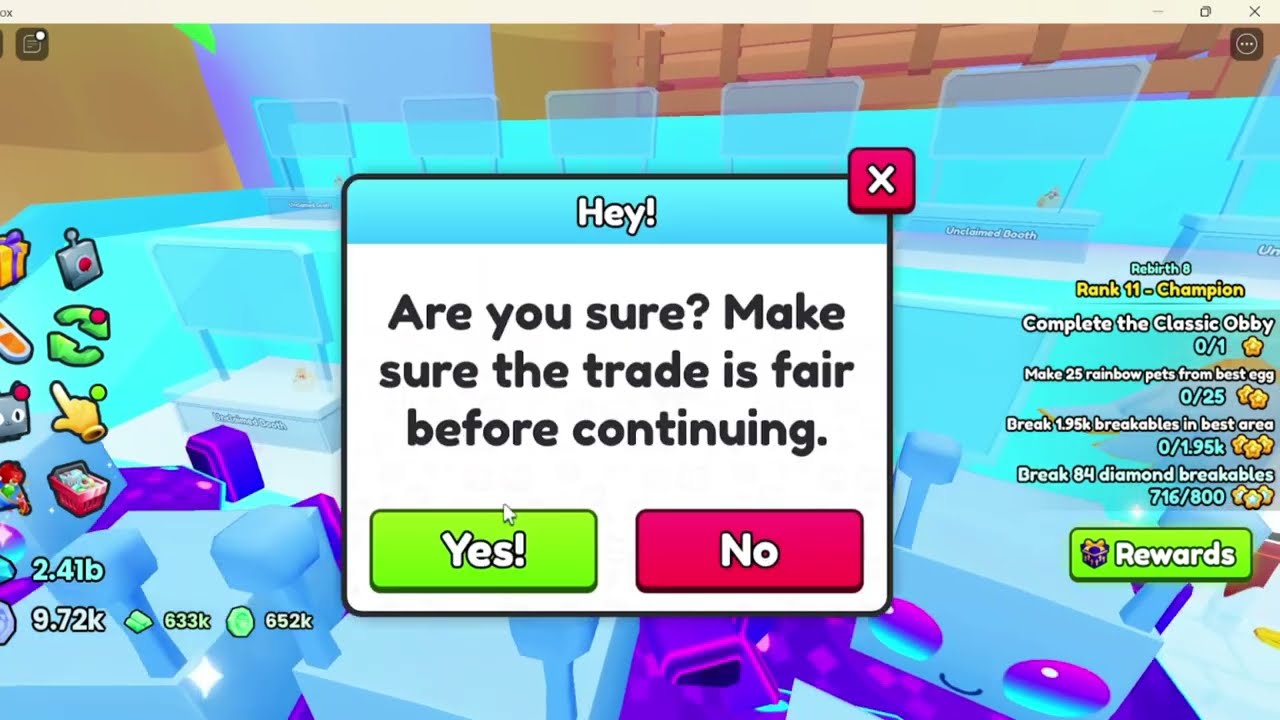 I TRADE MY HUGE CAT IN PET SIM 99