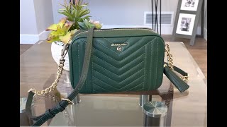 MK Jet Set Medium Studded Quilted Leather Camera Bag {UNBOXING