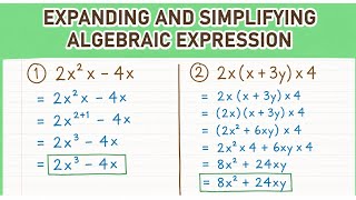 Expanding &amp; Simplifying Algebraic Expressions | Step-by-Step Maths Tutorial (Grade 10 &amp; 11)