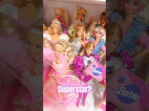 BARBIE SUPERSTAR COLLECTION ⭐️ Who’s your fav? #barbiedoll #mattel #90s #80s