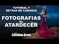 Fotografias al atardecer tutorial de iluminacion y detras de camaras  con carolina arras