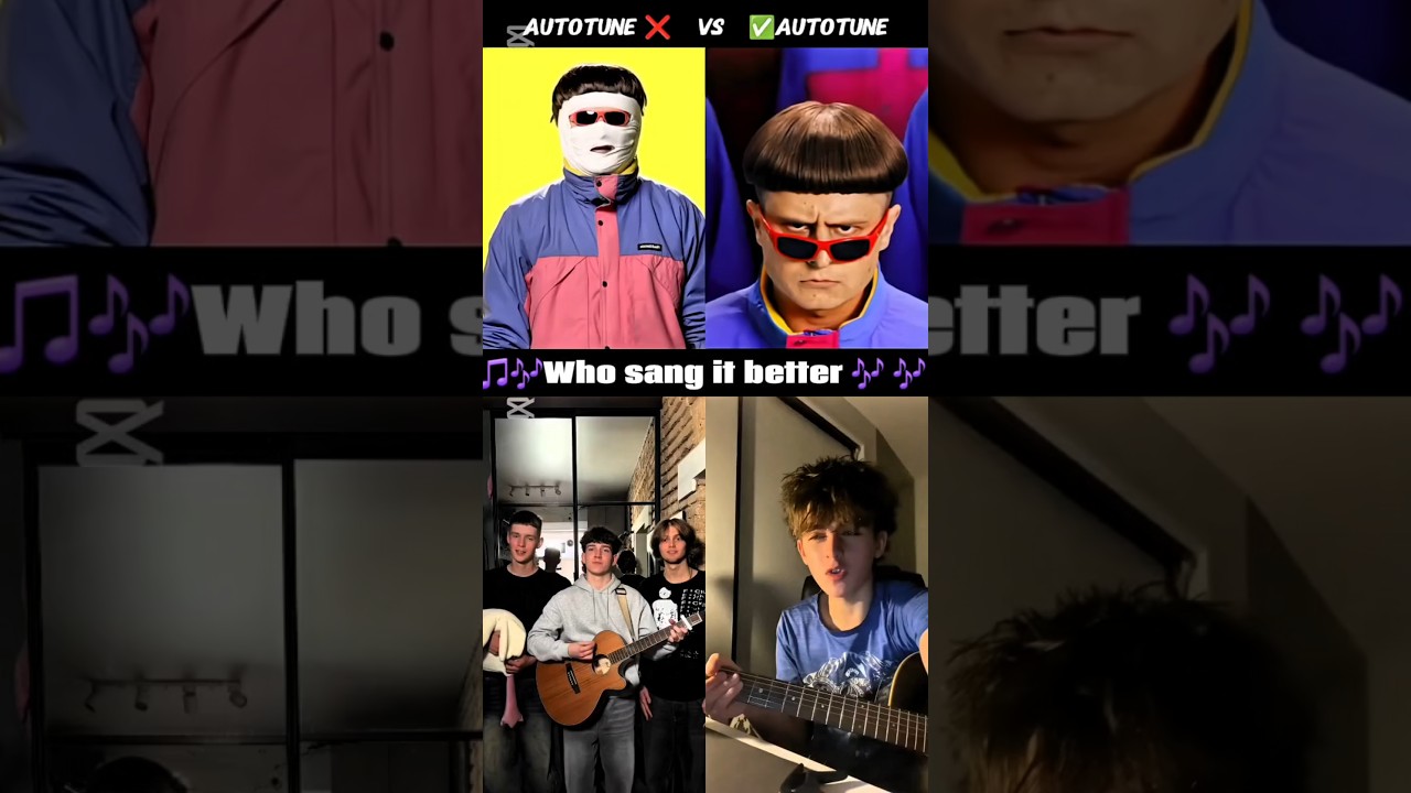 AUTOTUNE VS NO AUTOTUNE #olivertree #lifessogood #trendranking #funny #duet #singing #music #songs
