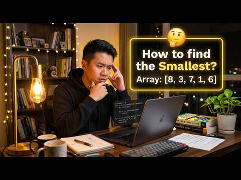 Find smallest element in Python list 🔥Simple logic + interview ready approach 💯