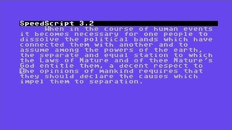 Using Find And Replace In C64 Speedscript 3.2