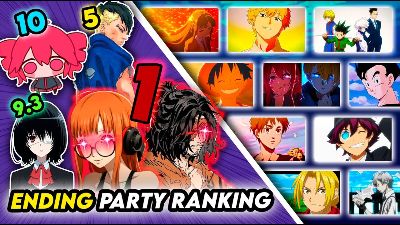 TOP 120 Anime Endings (Party Ranking) | Lesaron